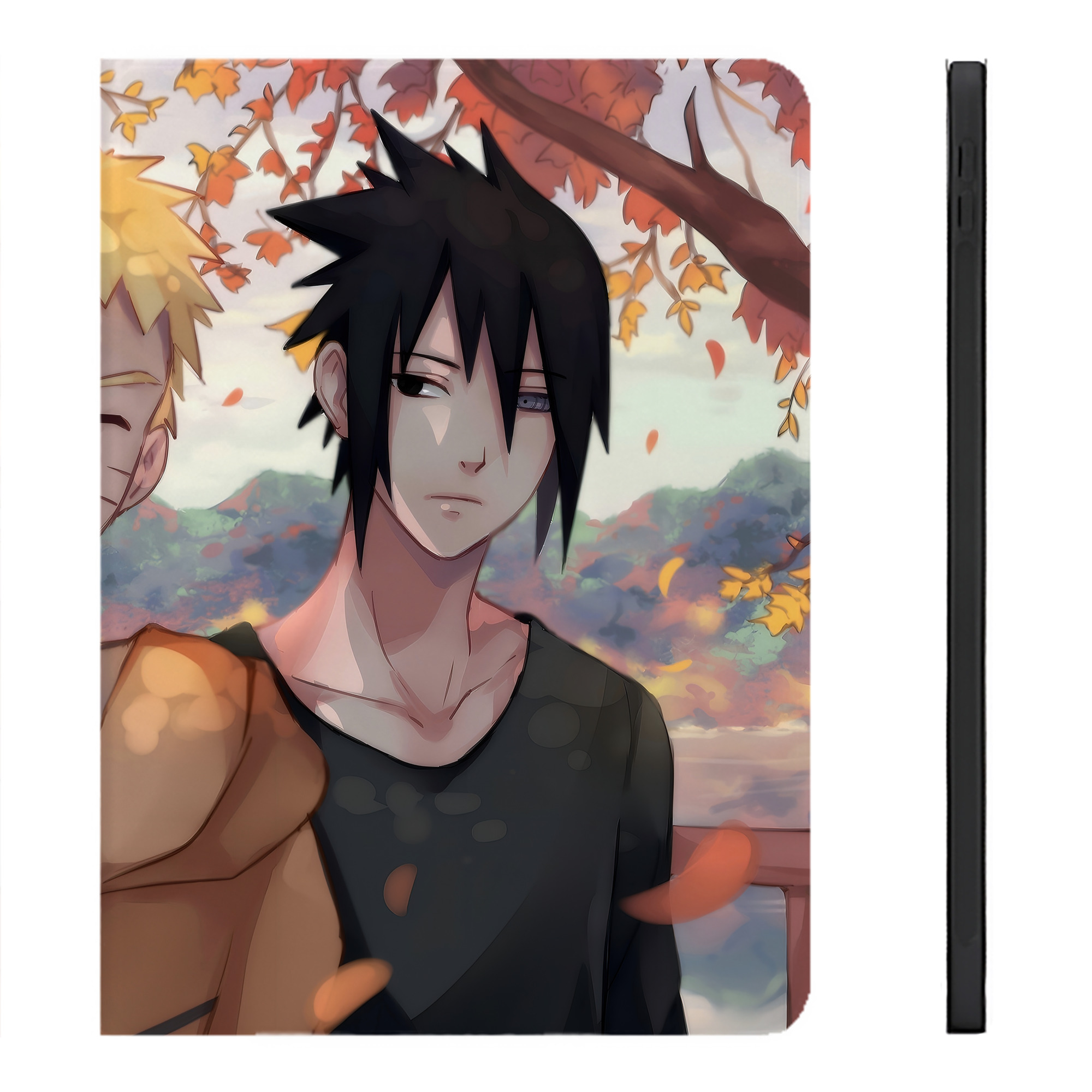 （画像用） NARUTO -ナルト- NARUTO -ナルト- 疾風伝 IPadケース ペンホルダー付き ブックスタイルデザイン